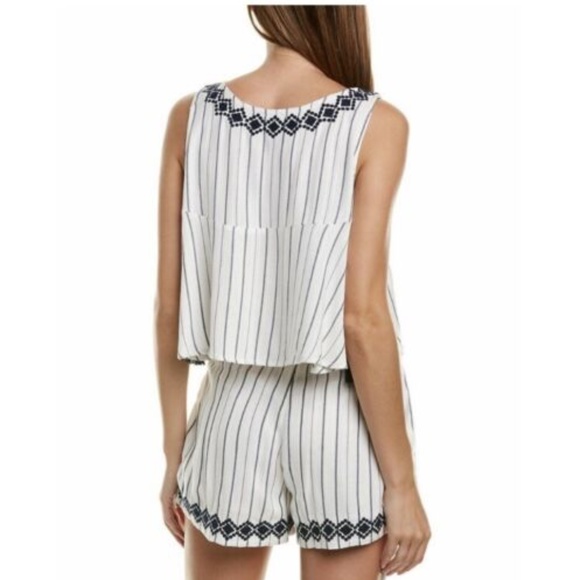 NWT L*Space Embroidered Tassel Tie Sides Bridget Top - Picture 3 of 9